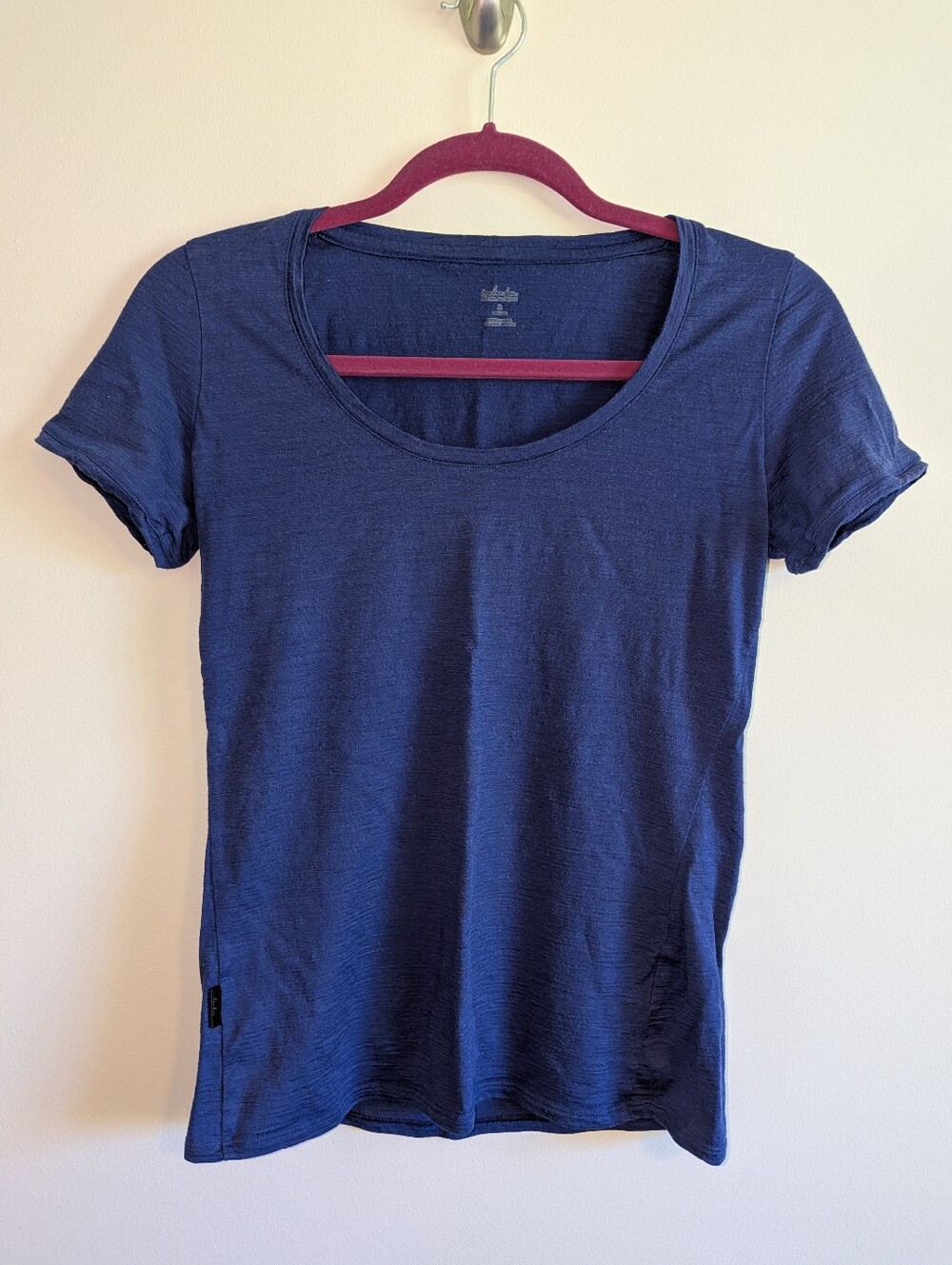Icebreaker Classic Scoop Neck Women's Tee - Blueberry/Navy